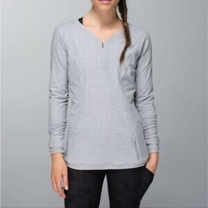 Lululemon Heathered Light Grey Love Some Run Long Sleeve Top 6